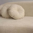 Ver imagem 3 de Sofá Orgânico 2 Lugares C/2 Almofadas Curvo Sala Recepção Amsterdã Boucle Bege - Montanari's Decor