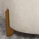 Ver imagem 7 de Sofá Orgânico 2 Lugares C/2 Almofadas Curvo Sala Recepção Amsterdã Boucle Bege - Montanari's Decor
