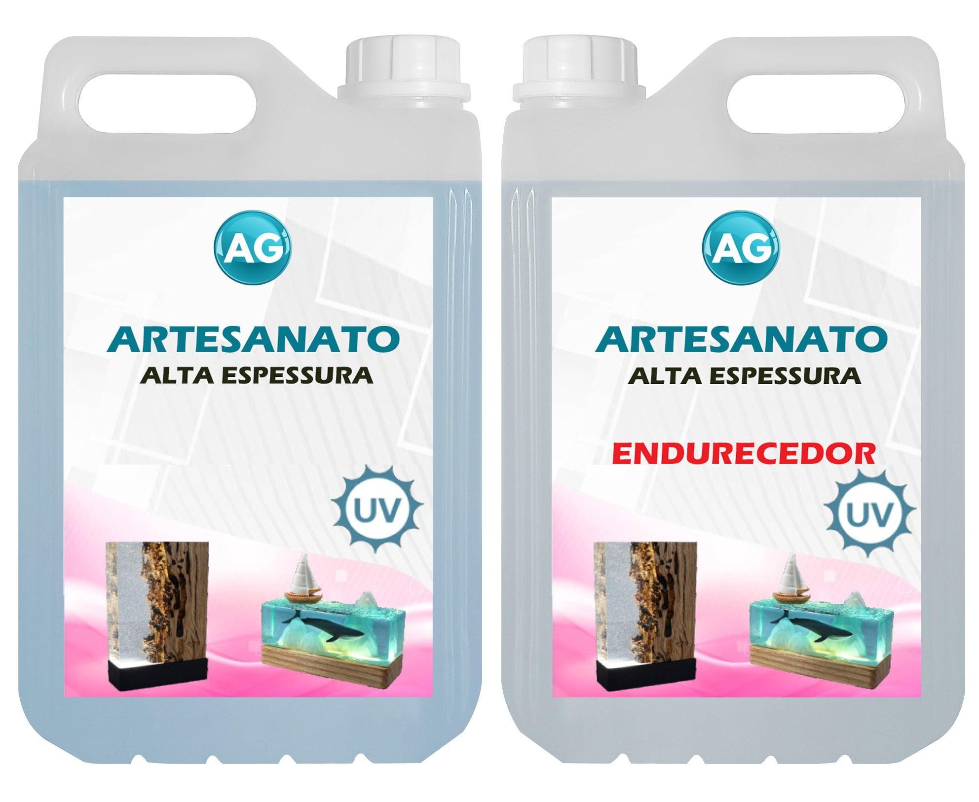 Resina para Artesanato Alta Espessura Ag 1kg