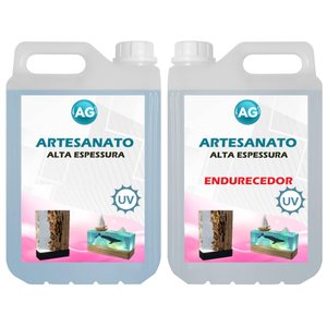 Resina para Artesanato Alta Espessura Ag 1kg