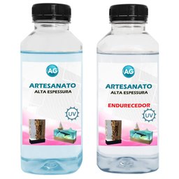 Resina para Artesanato Alta Espessura Ag 1kg - 2