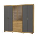 Ver imagem 3 de Guarda-Roupa Dubai Ouro 235cm MDF c/ Vidro Reflecta - Nature Alaca Vila Rica