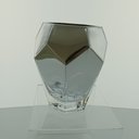 Ver imagem 2 de Vaso Decorativo Enfeite Planta Geométrico Vidro 15x12x12cm Prata