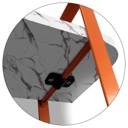 Prateleira Tripla Nicho Hone Modelo Industrial Decoração Casa 60x15 Cobre/Vulcano - 4