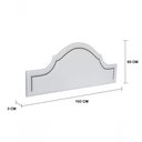 Ver imagem 3 de Cabeceira King Luxo 193X60 Branco Tachas Fumê