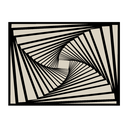 Ver imagem 1 de Tapete Rayza Marbella Cyclone Black Maaya 1.50m Ø