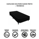 Ver imagem 3 de Base Box Solteiro Suede Preto - 78x188cm