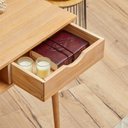 Ver imagem 7 de Mesa Escrivaninha Retro Madeira 2 Gavetas 1 Nicho Stefano Idimex