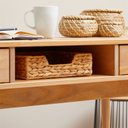 Ver mais imagens de Mesa Escrivaninha Retro Madeira 2 Gavetas 1 Nicho Stefano Idimex