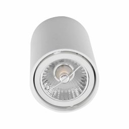Spot Sobrepor Redondo 8,7cm Abs Branco P/ Ar70 Gu10 Sz293s Megalux St3034 - 5