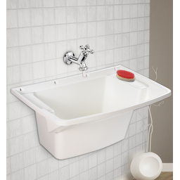 Tanque Capacidade 24 Litros Linha Bellart com Válvula Integrada Cor Branco Durín - 3