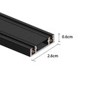 Ver imagem 2 de Trilho Magnético de Sobrepor Nordecor Magnetic Track Kay 6565 com 2 Metros Preto