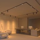 Ver imagem 3 de Trilho Magnético de Sobrepor Nordecor Magnetic Track Kay 6565 com 2 Metros Preto