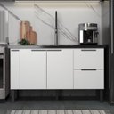 Ver imagem 1 de Gabinete de Cozinha Mdp 1,44 M – Elegância Moderna e Versatilidade:branco
