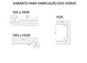 Ver imagem 5 de Kit 01 Cromado para Porta Pivotante em Vidro Temperado Fvt