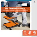 Ver imagem 6 de Esteira Banco para Mecânicos 2 em 1 Dobrável Banqueta Vira Assento Até 150kg - Starfer