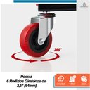 Ver imagem 4 de Esteira Banco para Mecânicos 2 em 1 Dobrável Banqueta Vira Assento Até 150kg - Starfer