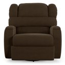 Ver imagem 1 de Poltrona do Papai Sala de Cinema Reclinável Kylie Glider Manual Giratória Veludo Marrom G23 Gran Bel