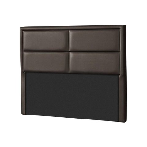 Cabeceira Cama Box Estofada Casal New York Courano Marrom - Probel