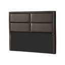 Ver imagem 1 de Cabeceira Cama Box Estofada Casal New York Courano Marrom - Probel
