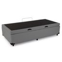 Ver imagem 4 de Cama Box Baú Solteirão Sintético Cinza 96x203x40 Empório Mathias