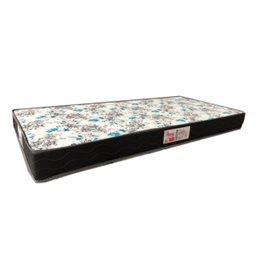 Cama Box Baú Solteiro Conforto Sintético Branco + Colchão Solteiro Conforto Espuma D23 14x88x188 - 6