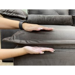 Sofá Retrátil Reclinável 2,30 M Marrom 500 Athenas Premium - 6