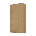 Ver imagem 2 de Guarda Roupa Solteiro 1,20m c/ 3 Portas de Abrir 100% MDF Cor:Olmo