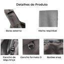 Ver imagem 3 de Bolsa Canguru Transporte Cao Gato Pet Animal Malha Resistente Respiravel Tira de Ombro Tecido Confor