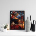 Ver imagem 2 de Quadro Pombagira 7 Saias 33x24cm - com Vidro:moldura Branca