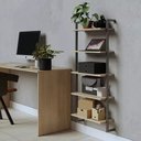 Ver imagem 6 de Estantes Suspensa Prateleira Estudos Home Office Computador Technox Marron