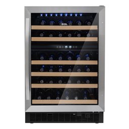 Adega Climatizada de Embutir 54 Garrafas Eos Premium Dual Zone com Compressor e Porta Vidro e Inox - 1