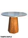 Ver imagem 3 de Mesa de Jantar Cone Base Mel com Tampo Redondo 100cm Mel/Off/Mell