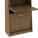 Ver imagem 4 de Armário Multiuso com 1 Porta Retrátil Me4136 Nogal Tecnomobili