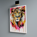 Ver imagem 1 de Quadro Leão Grafite Color