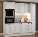 Ver imagem 1 de Cozinha Compacta Modulada com Rodapé e Torre Quente 7 Peças 240cm Friz Genialflex