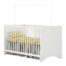 Conjunto Quarto Infantil Gutti Berço Comoda e Guarda Roupa Branco - 3