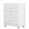 Conjunto Quarto Infantil Gutti Berço Comoda e Guarda Roupa Branco - 4