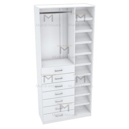 MÓDULO CLOSET 7 GAVETAS M461.B (SAPATEIRA E GAVETEIRO) MUNDI MOVEIS - 3