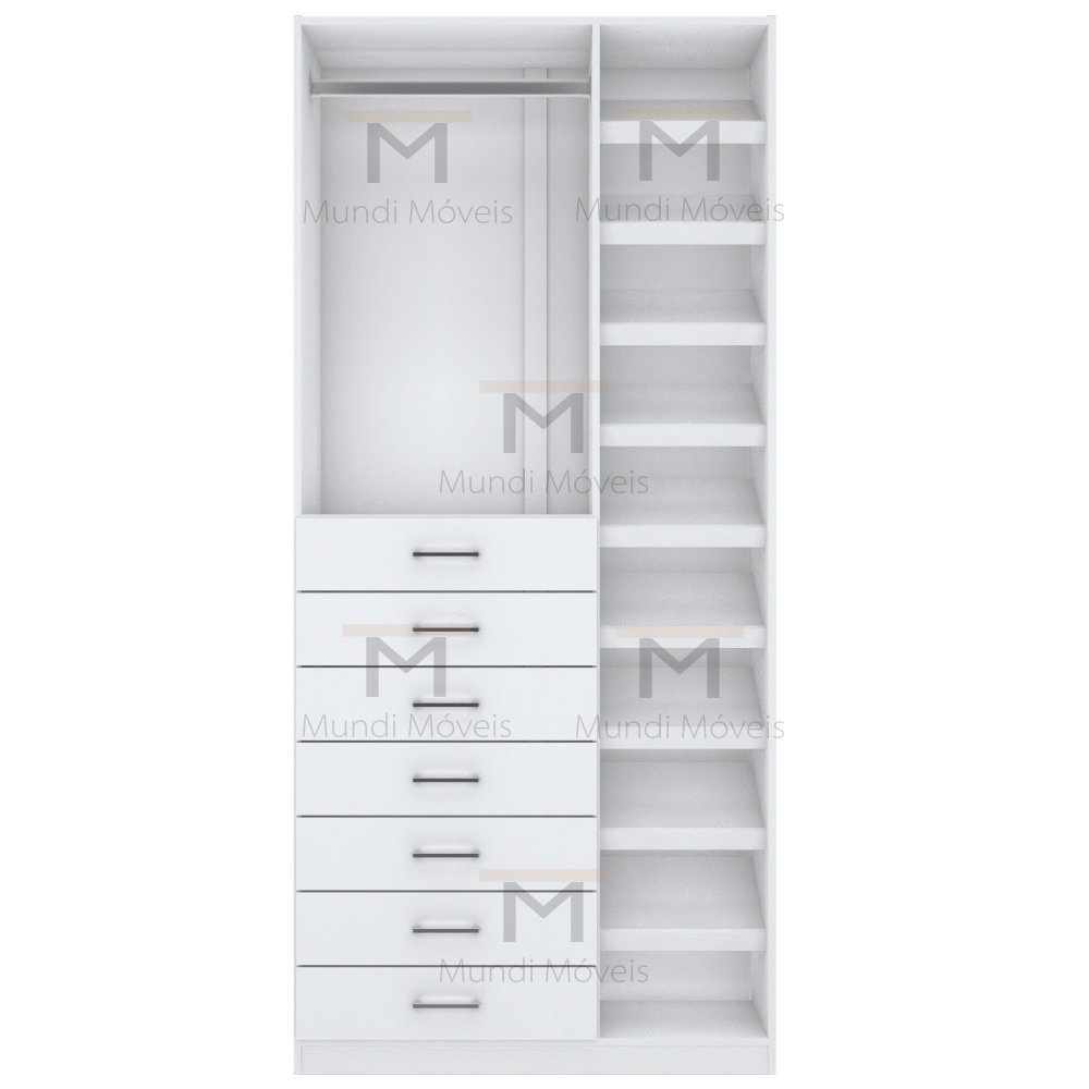 MÓDULO CLOSET 7 GAVETAS M461.B (SAPATEIRA E GAVETEIRO) MUNDI MOVEIS - 6
