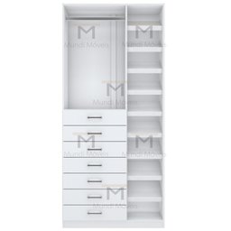 MÓDULO CLOSET 7 GAVETAS M461.B (SAPATEIRA E GAVETEIRO) MUNDI MOVEIS - 6