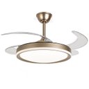 Ver imagem 4 de Ventilador de Teto Grande Lampada Led 3 em 1 Pa Retratil Lustre Ajustavel Controle Silencioso Potent