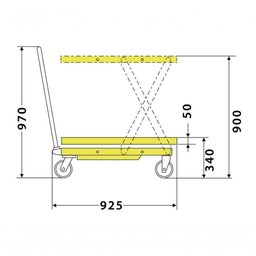 Mesa Pantográfica Mmp 300 Kg X 900 Menegotti - 3