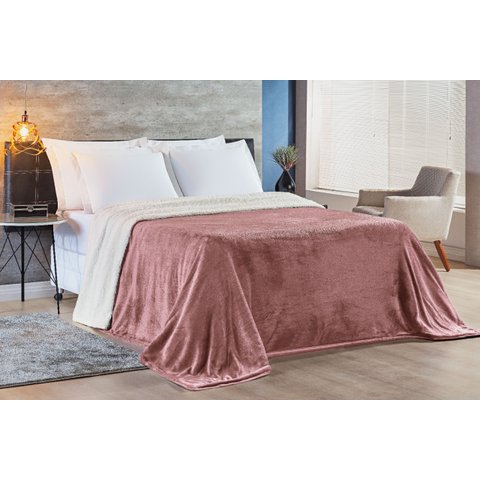 Coberta King Size Coberdrom Alaska Dupla Face Super Fofinha E Grossa