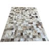 Tapete de couro cinza natural malhado 1,50x2,00 s/b pç 10x10 - 1