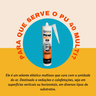 Kit 5 Silicone Pu40 Preto Adesivo Cola Vedação Barone 400g Multiuso - 5