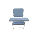 Ver imagem 2 de Cadeira de Coleta de Sangue Comfort com Suporte de Braço Frontal Reforçada Azul Céu