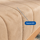 Ver imagem 7 de Sofá Living Siena 2 Lugares 160cm Veludo com Molas Bonnel - Bege