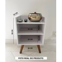 Ver imagem 6 de kit Criado Mudo Retrô Pé Palito Branco ( 2 Unidades) Moderna Multiuso