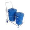 Carrinho Funcional para Limpeza com Dois Baldes - 1
